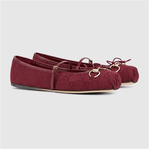 gucci ballet flat with chain and horsebit